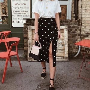 Free People retro love midi skirt